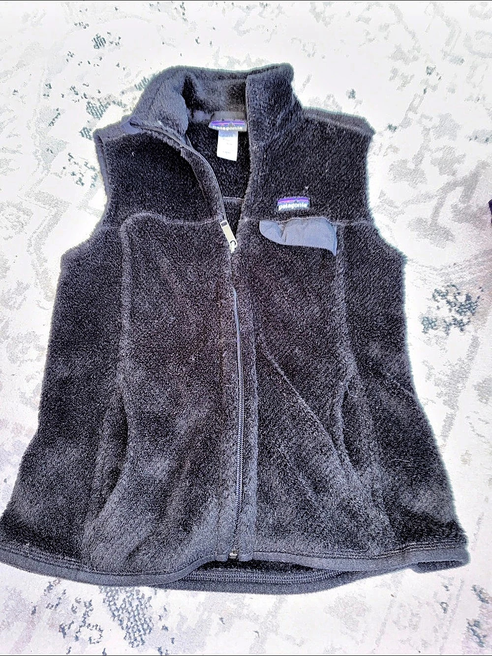 Patagonia Women'Small Los Gatos Fleece Vest Black Small